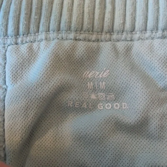 Aerie Light Blue Ribbed Cropped Tank Top Size Medium - Picture 2 of 5